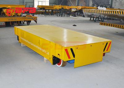 China Wireless Motorized Automated Guided Carts Material Handling Rail Flatbed Trolley for sale