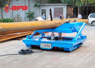China Hydraulic Steering Steel Platform Rail Track Trolley for sale