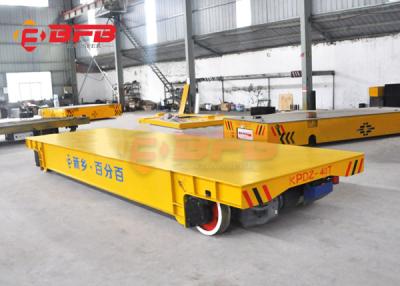China 20m/Min 6 Ton Flat Table Self Propel Rail Transfer Cart for sale