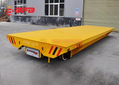 China Precast Rails 40T Steel Pallet Material Transfer Carts Battery Powered for sale