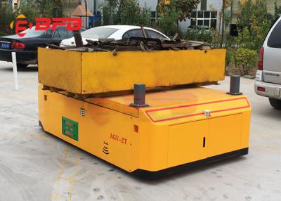 China 10 Ton AGV Automatic Guided Vehicle Wheel Drive Battery Cart For Auto Industry for sale