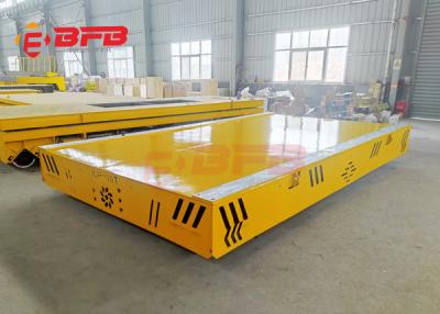 China Manual Model Flatbed Material Transfer Carts Trailer For Concrete Floor Capacity 10tn for sale