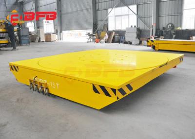 China Integrated Flat Decking 2T Rail Transfer Cart For Workshop Handler for sale