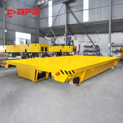 China Plastic Mould Warehouse Battery Transfer Cart On Rails for sale