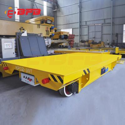 China 25 Ton Steel Plate Electric Track Rail Transfer Cart 20m/Min Running for sale