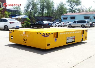 China Pendant Panel Control 30 Ton Heavy Trolley Carts Electric Cargo Platform for sale