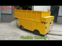 Automatic Dumping Single Track Electric Transfer Cart, Climbing Rail Transfer Trolley
