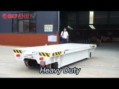 25 Tons Flatbed Electric Rail Transfer Cart,Factory Motorized Battery Powered Transport Trolley