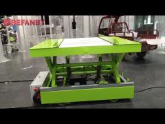 Hydraulic Scissor Lift Rail Transfer cart,0.5 Ton Factory Transfer Trolley