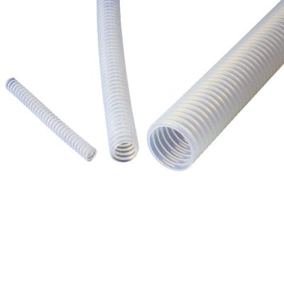 China Soft Flexible PTFE Tube Pump Tubing Fitting Extruded Graphite Filled Corrugated Pipe for sale