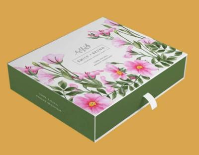 China Caja de regalo de papel de cartón de 157 g/m² Caja de papel de arte Impresión personalizada Litho en venta