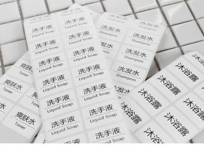 China PMS CMYK Printing Label Stickers Flexo Transparent Vinyl Sticker for sale