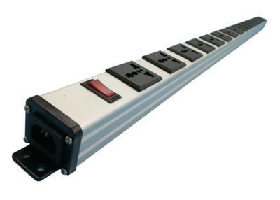 China 48 Inch Heavy Duty Universal Metal Power Strip PDU 16 Way For Transformer / Adapter Use for sale