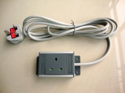 China 1 Receptacle European Power Strip , UK Power Distribution Units With Extension Cords for sale