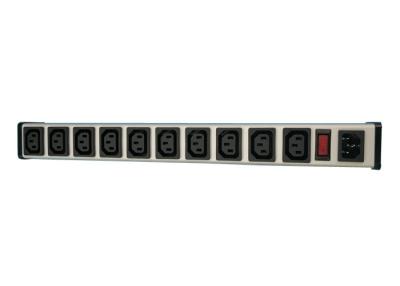 China Smart 10 Socket Power Strip Bar For Network Cabinet , Multiple Electrical Outlets PDU Power Distribution Unit for sale