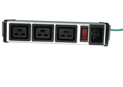 China Aluminum Shell 3 Way PDU Power Distribution Unit With Switch Controlled IEC 320 C19 for sale