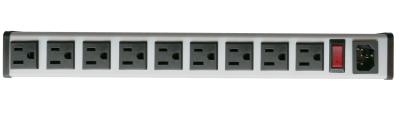 China Rack Mount Indoor PDU Power Distribution Unit , 9 Outlet Heavy Duty Power Strip for sale