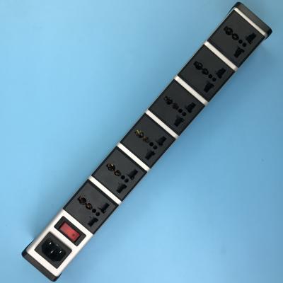 China Multifunction IEC320 C14 Inlet 6 Outlet Universal Power Strip for sale