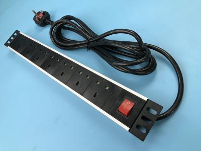 China 7-BS1363 Jack Multiple Outlet Power Bar With 2m Cable Six Socket for sale