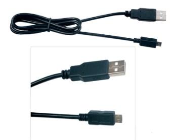China Micro Quick Charging Cable Wire Harness , 2 Meters Black USB Cable for sale