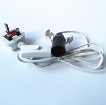 China Salt Rock Lamp 25 Watt Cable Wire Harness , 3 Prong Ac Power Cord zu verkaufen