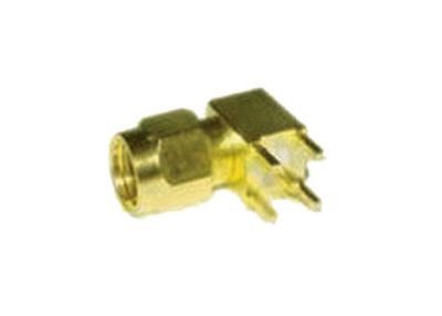 China 50 conector hembra de cobre amarillo del ohmio SMA para el cable de extensión coaxial de 4G RG178 en venta