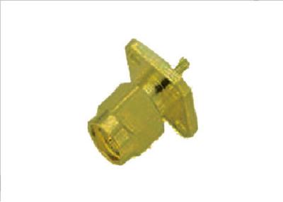 China LMR400 Cable Gold Plated Brass SMA Straight Male Connector for sale