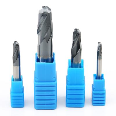 China Tungsten Steel Ball Nose Milling Cutter 45 Degree 2 Flute Ballnose Endmill for sale