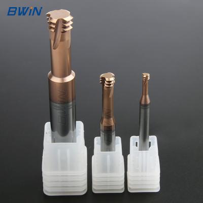 China HRC55 3 Tooth End Mill M2 M3 M4 M5 M8 M10 Three Tooth Thread Milling Cutter for sale