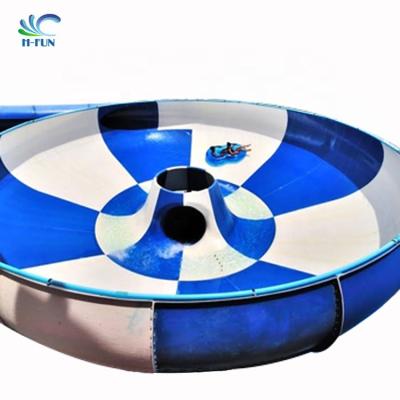 China Water park Space Bowl Slide Bowl water slide Tube Transparent Blue Waterpark Tubes en venta