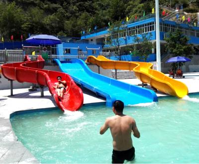 China Fiberglass water slide for kids and adults in aquapark,restort,hotel swimming pool for sale