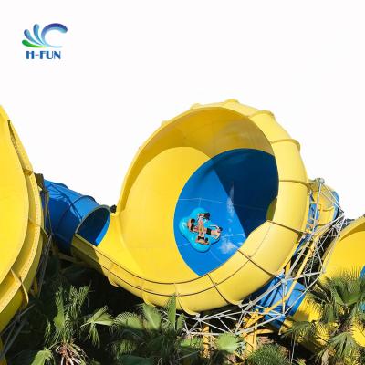China Safe design Water Park Cloverleaf Tube For giant fiberglass Water Slide for sale