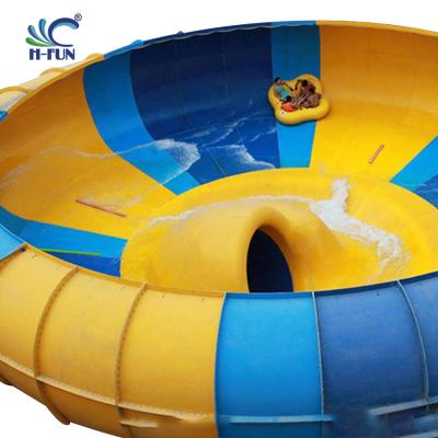 China Overlap Heat Bonding Theme Park Tube , Fiberglass Pool Tube Slide en venta