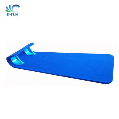 China Blue Round Front Head Water Slide Mat With Ergonomic Handle for sale