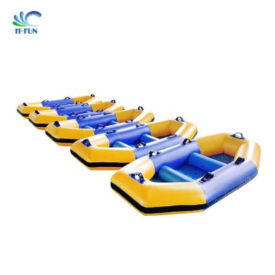 China Custom Water Park Raft 0.9mm PVC Tarpaulin Inflatable Drift Boat for sale