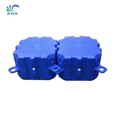 China Double Twin Plastic Floating Pontoon , HDPE Plastic Jetty Floats for sale