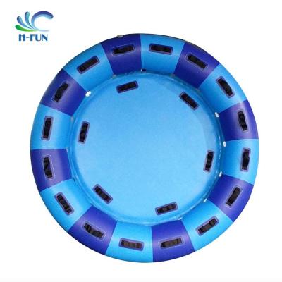 Chine 0.9mm PVC Tarpaulin Water Park Family Round raft White Water Rafting Boats à vendre