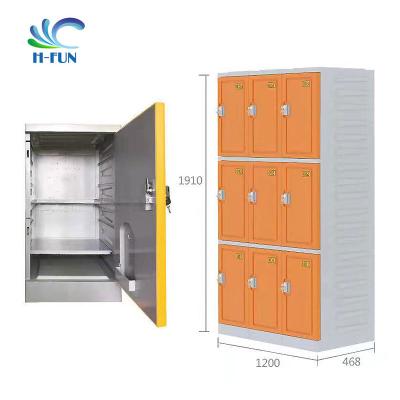 China Orange ABS Plastic Smart Lockers For Offices Large Storage Space Te koop