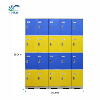Chine Blue High Tension ABS Plastic Custom Gym Lockers Assembly 20mm / 30mm à vendre