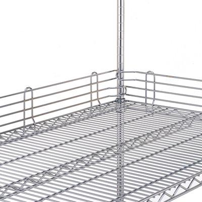 China Chrome Finish Wire Shelving Parts Shelf Ledges , Stainless Steel Shelving Parts for sale