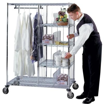 China Laundry Hotel Cart Commercial Wire Shelving 24