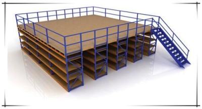 China Durable Heavy Duty Storage Racks / Wood Plate Mezzanine Chipboard Flooring For Spare Parts Storage for sale