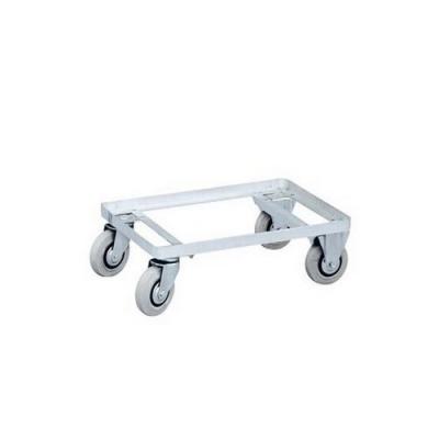 China Large Capacity Rustproof Steel Pallet Dolly / Industrial Storage Trolley Cart for sale