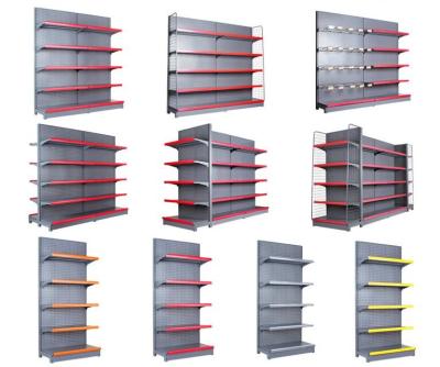 China Durable Grocery Store Display Racks  /  Multi Combination Store Display Fixtures To Wall for sale