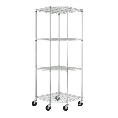 China Zinc Plated Home Wire Shelving , 4 Layers Wire Mesh Shelving Systems for sale