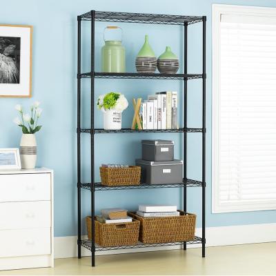 China 5 Layer Home Wire Shelving With Leveling Feet Height Adjustable for sale