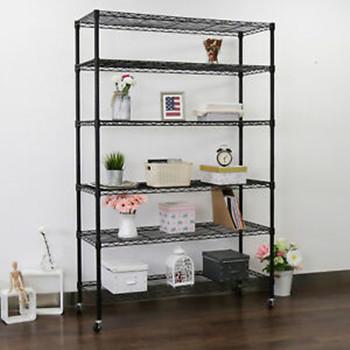 China 6 Tier Steel Classified Storage Wire Shelving Unit 42