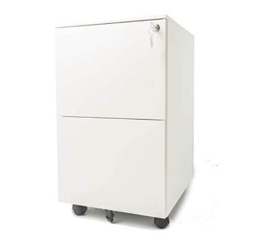 China 3 Drawers Mobile File Storage Cabinet Fully Assembled Electrostatic Powder Coating for sale