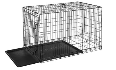 Chine Cage de rayonnage de fil en métal d'OEM pour la caisse d'animaux familiers avec la porte simple ou double à vendre