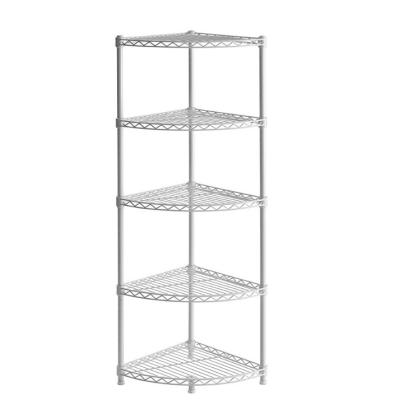 China Living Room Metal Wire Racks For Storage / 5 Shelf Wire Shelving Unit for sale